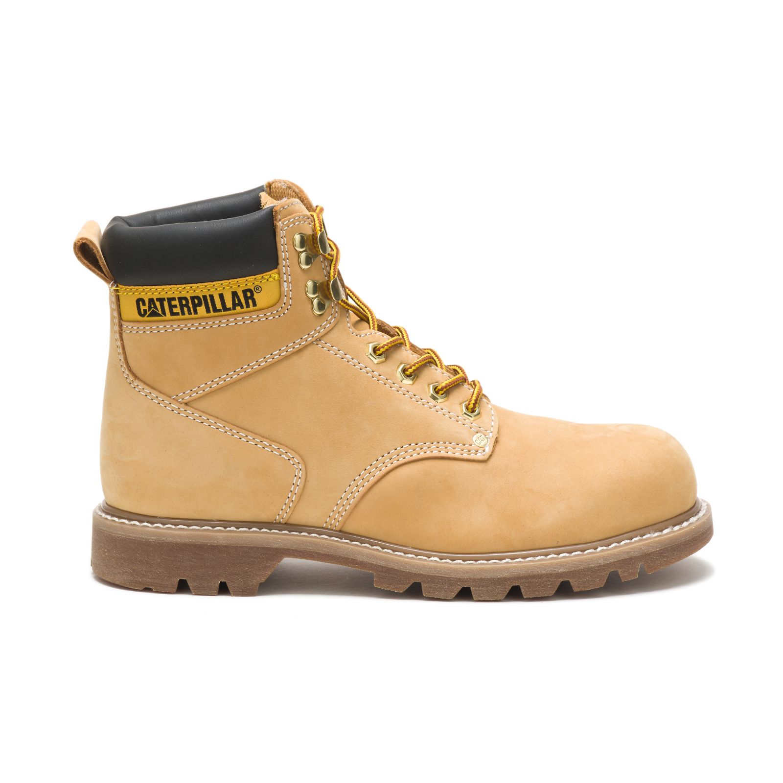 Mens Caterpillar Second Shift Steel Toe Steel Toe Boots Orange Malaysia Outlet (NQTPI8253)